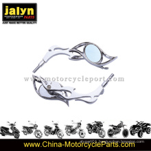 High Quality Teardrop Chromed Motorcycle Side Rearview Mirror Fits for Universal